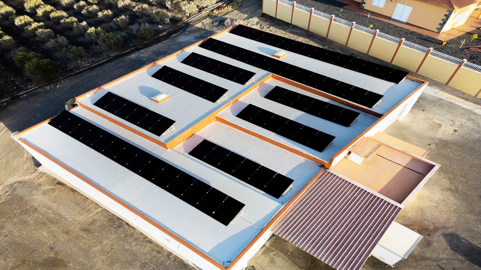 Photovoltaik-Stromerzeugungsprojekt für einen Bio-Bauernhof in Spanien 